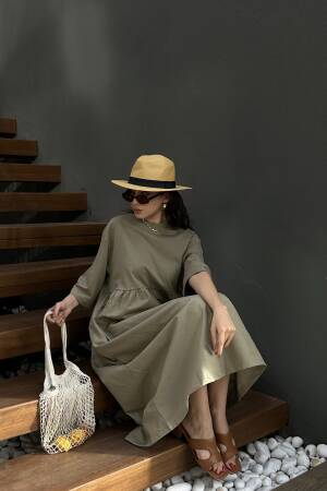 Top Combed Knit Oversize Long Dress 27258 - First Angels - Globality Store - Women Clothes Wholesale Turkey
