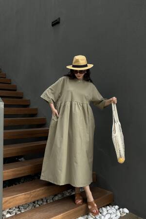 Top Combed Knit Oversize Long Dress 27258 - First Angels - Globality Store - Women Clothes Wholesale Turkey