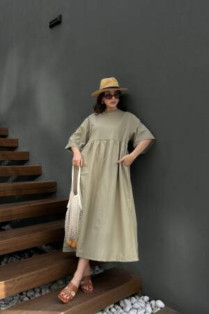 Top Combed Knit Oversize Long Dress 27258 - First Angels - Globality Store - Women Clothes Wholesale Turkey
