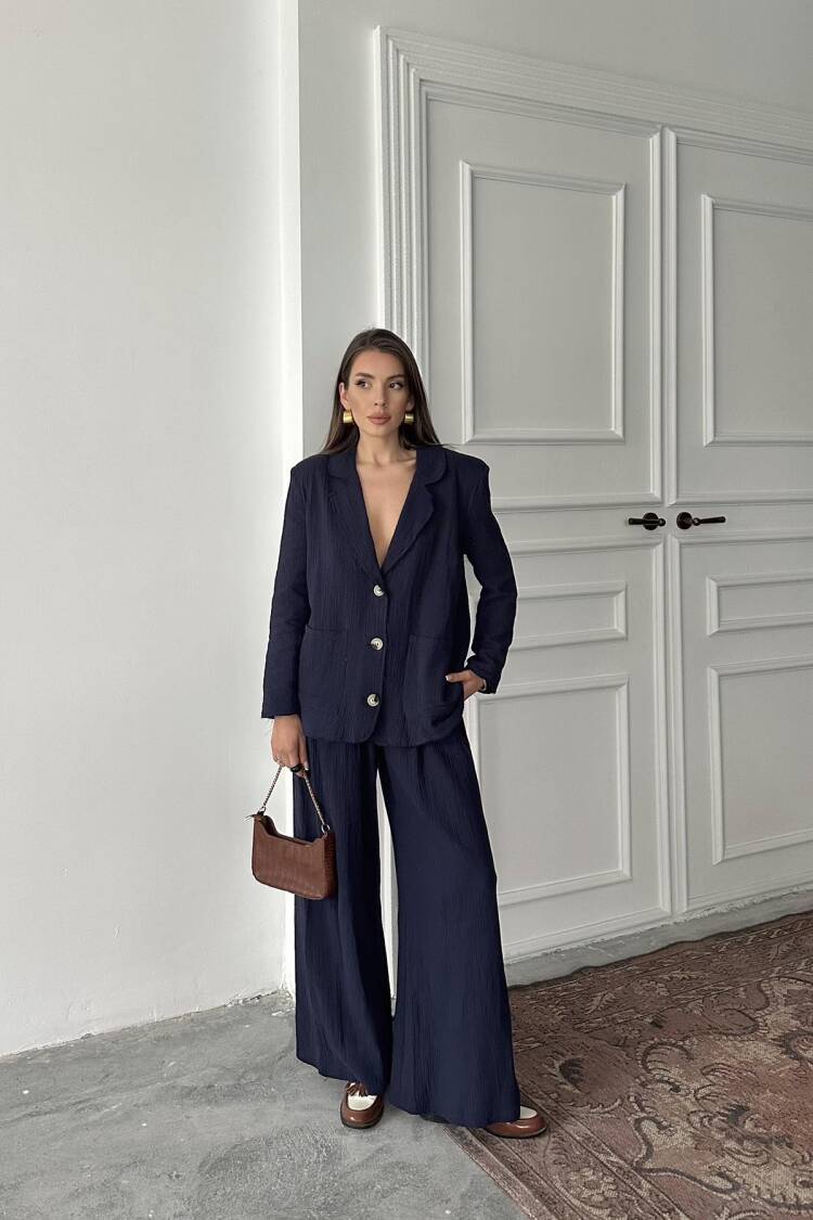 WholesaleOversize Mueslin Suit - Elisa - Globality Store - Women Clothes Wholesale Turkey