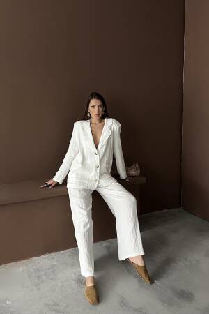WholesaleOversize Mueslin Suit - Elisa - Globality Store - Women Clothes Wholesale Turkey