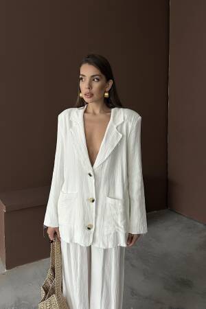 WholesaleOversize Mueslin Suit - Elisa - Globality Store - Women Clothes Wholesale Turkey