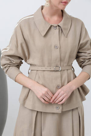 Waist Belt Skirt Set - Puane - Globality Store - Women Clothes Wholesale Turkey