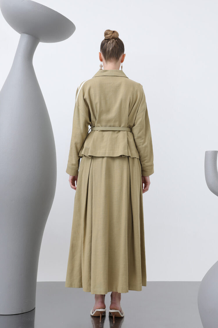 Waist Belt Skirt Set