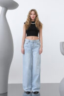 Women's Basic Loose Denim Pants - SOUL - Globality Store - Women Clothes Wholesale Turkey