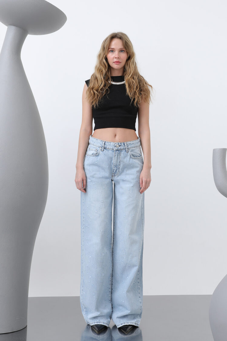 Women's Basic Loose Denim Pants