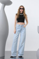 Women's Basic Loose Denim Pants - SOUL - Globality Store - Women Clothes Wholesale Turkey