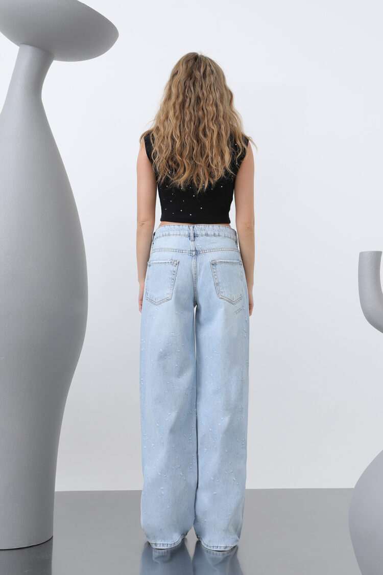 Women's Basic Loose Denim Pants