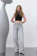 Women's Basic Loose Denim Pants - SOUL - Globality Store - Women Clothes Wholesale Turkey