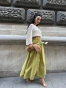 Oil100% Modal Long Skirt 29078 - First Angels - Globality Store - Women Clothes Wholesale Turkey