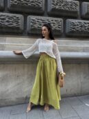 Oil100% Modal Long Skirt 29078 - First Angels - Globality Store - Women Clothes Wholesale Turkey