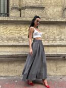 100% Modal Long Skirt 29078 - First Angels - Globality Store - Women Clothes Wholesale Turkey