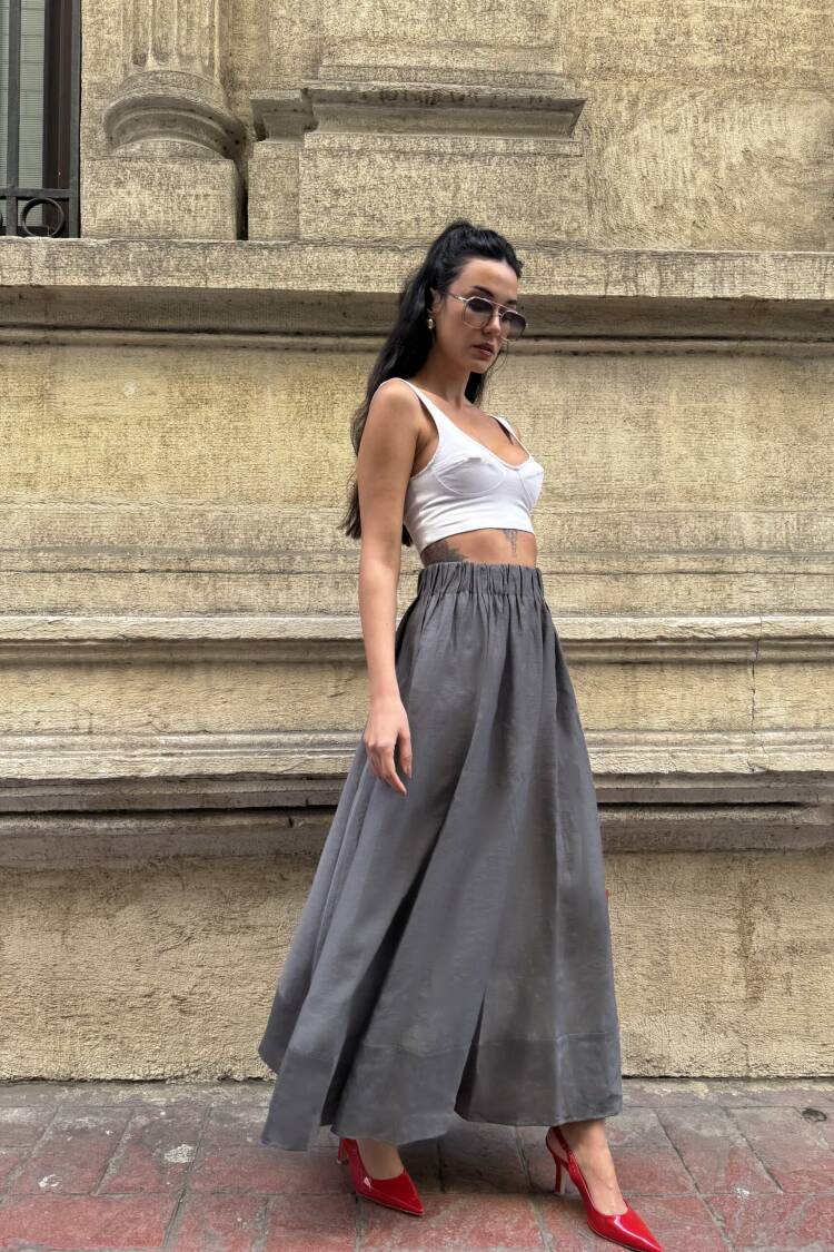 100% Modal Long Skirt 29078