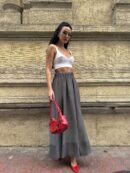 100% Modal Long Skirt 29078 - First Angels - Globality Store - Women Clothes Wholesale Turkey