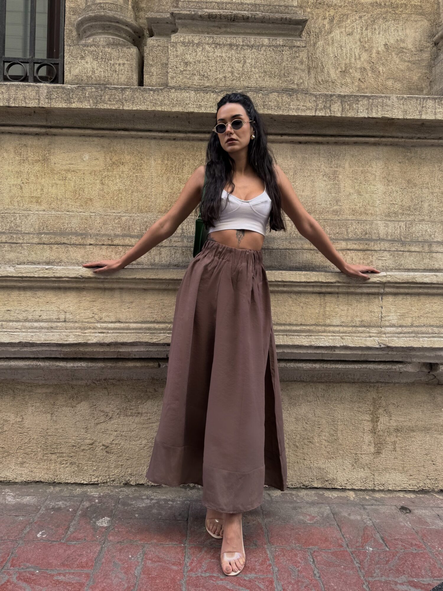 100% Modal Long Skirt 29078 - First Angels - Globality Store - Women Clothes Wholesale Turkey