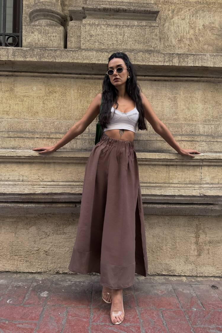 100% Modal Long Skirt 29078 - First Angels - Globality Store - Women Clothes Wholesale Turkey