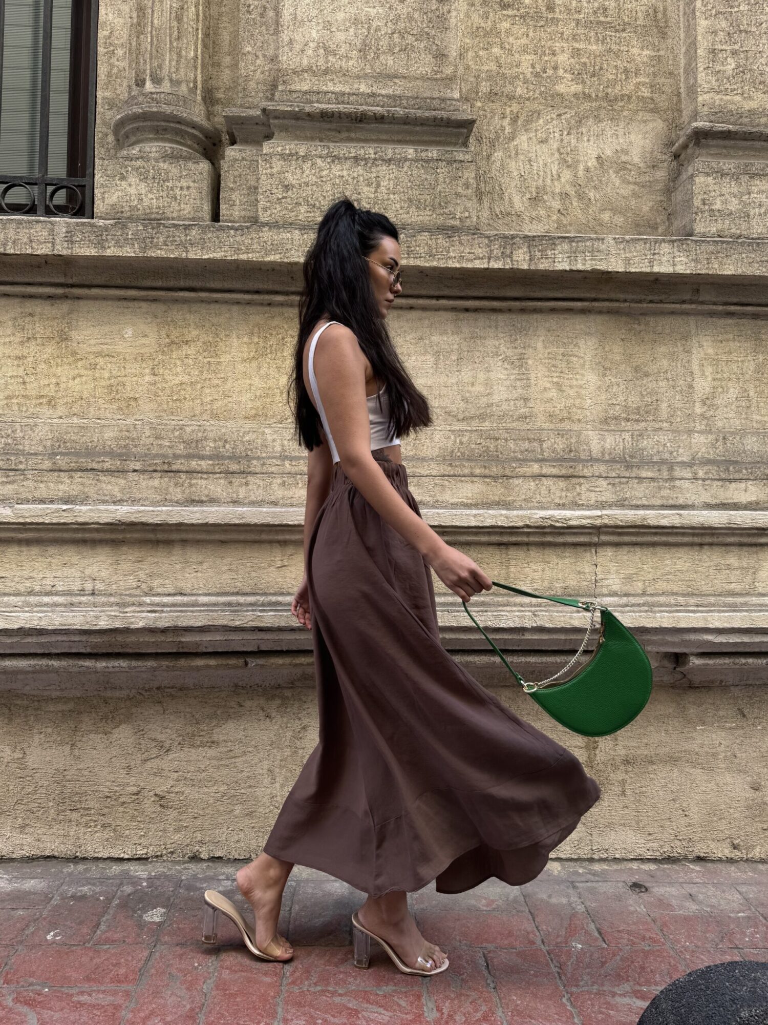 100% Modal Long Skirt 29078 - First Angels - Globality Store - Women Clothes Wholesale Turkey