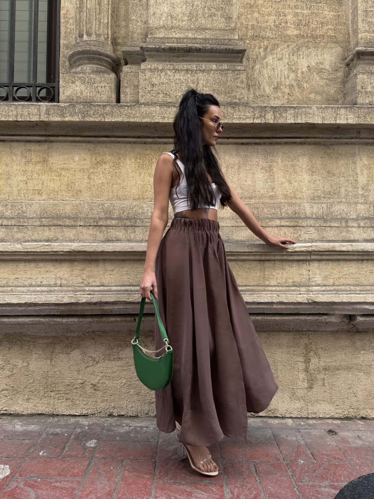 100% Modal Long Skirt 29078 - First Angels - Globality Store - Women Clothes Wholesale Turkey