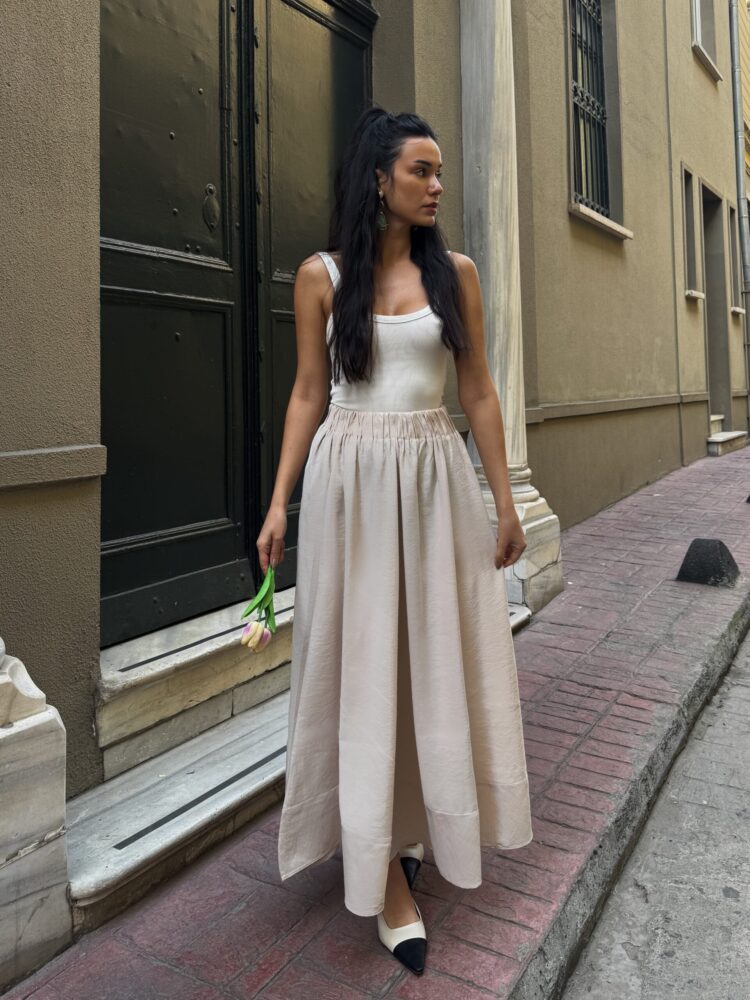 100% Modal Long Skirt 29078 - First Angels - Globality Store - Women Clothes Wholesale Turkey