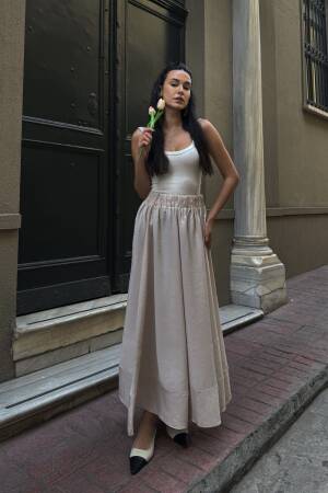 100% Modal Long Skirt 29078 - First Angels - Globality Store - Women Clothes Wholesale Turkey