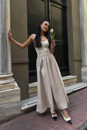 100% Modal Long Skirt 29078 - First Angels - Globality Store - Women Clothes Wholesale Turkey