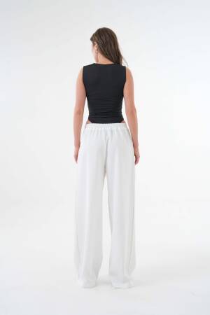 Back Elastic Wide Cut Palazzo Pants 29102 - First Angels - Globality Store - Women Clothes Wholesale Turkey