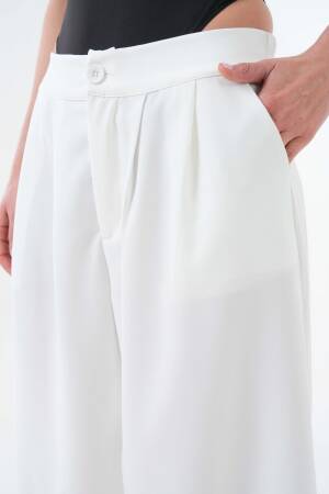 Back Elastic Wide Cut Palazzo Pants 29102 - First Angels - Globality Store - Women Clothes Wholesale Turkey