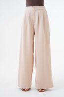 Back Elastic Wide Cut Palazzo Pants 29102 - First Angels - Globality Store - Women Clothes Wholesale Turkey