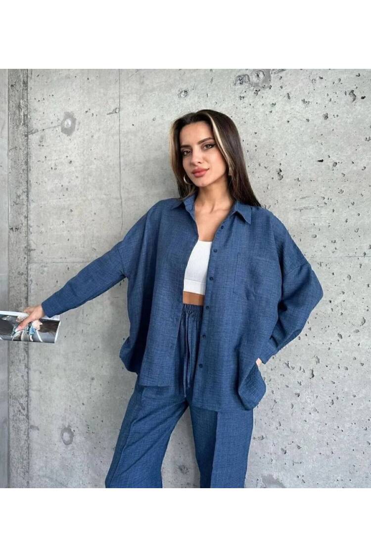 Linen Set - Ezgi Nisantasi - Globality Store - Women Clothes Wholesale Turkey