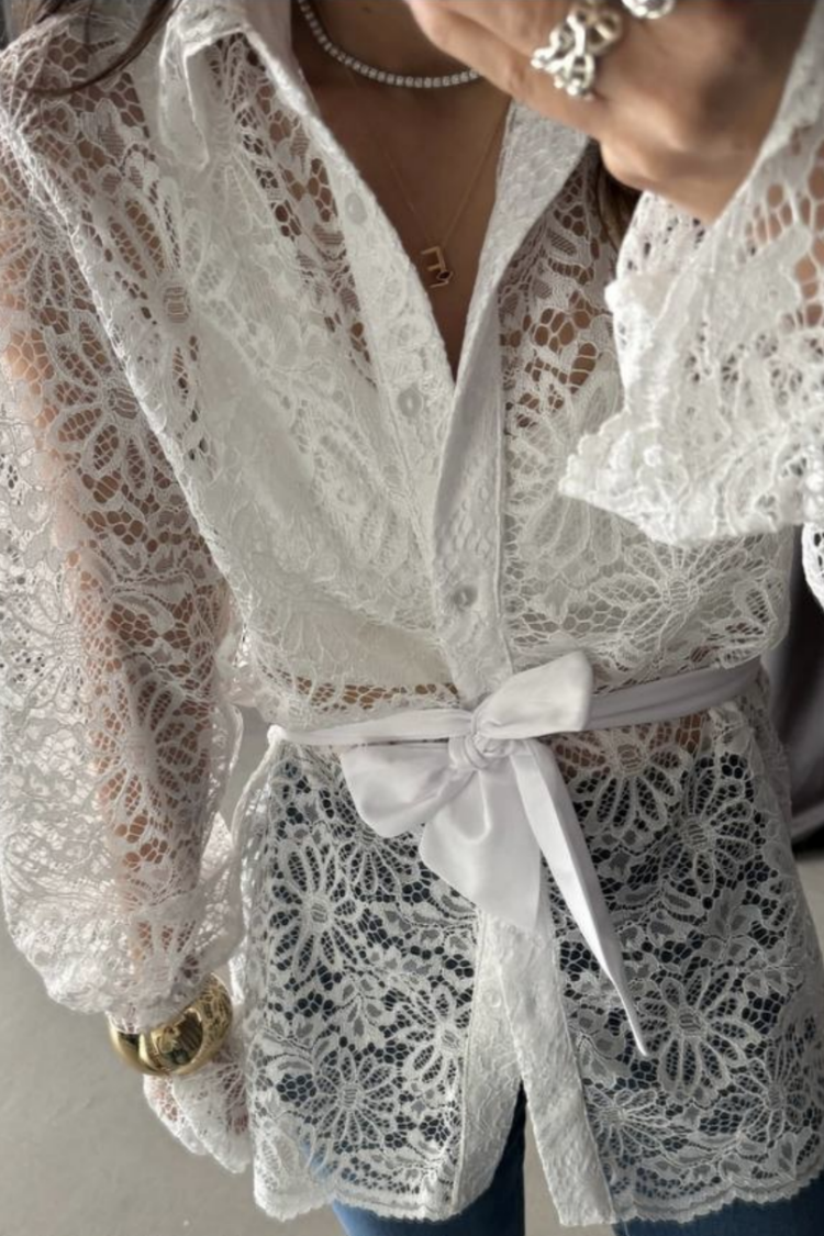 Shirt - Ecru - ESPADA - Globality Store - Women Clothes Wholesale Turkey
