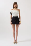 Bow Detail Mini Skirt - Black Fashion - Globality Store - Women Clothes Wholesale Turkey