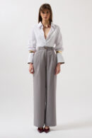 Stripe Detail Palazzo Pants - Black Fashion - Globality Store - Women Clothes Wholesale Turkey