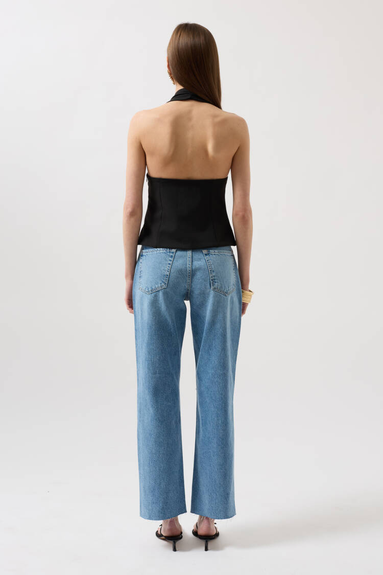 Crop Blouse With Thick Strap