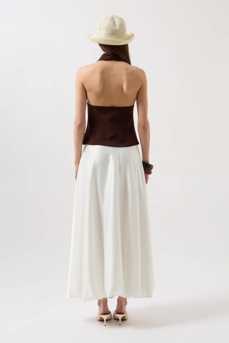 Crop Blouse With Thick Strap