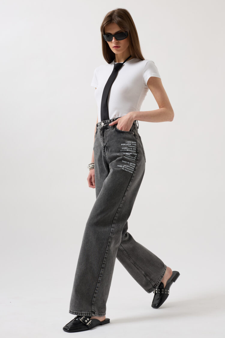 Printed Low Waist Jean
