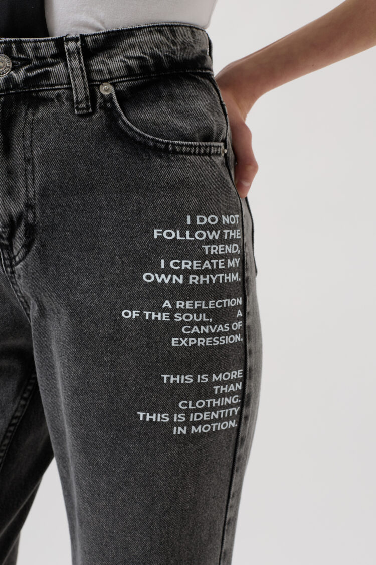 Printed Low Waist Jean