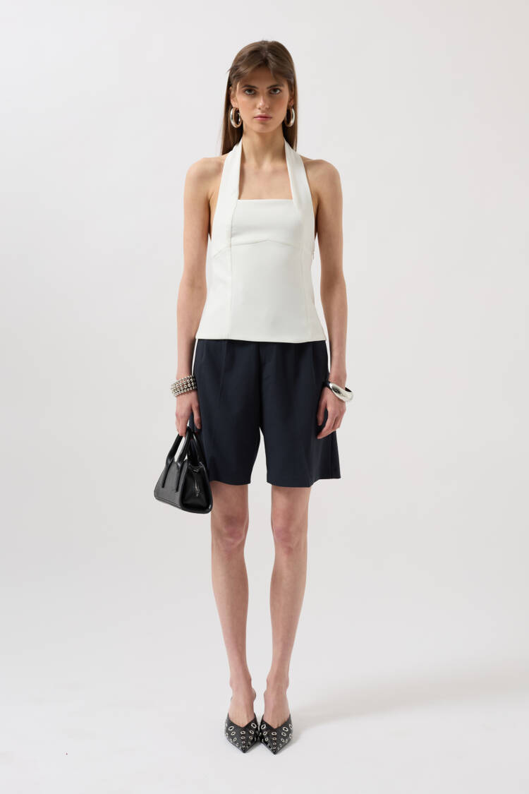 Crop Blouse With Thick Strap