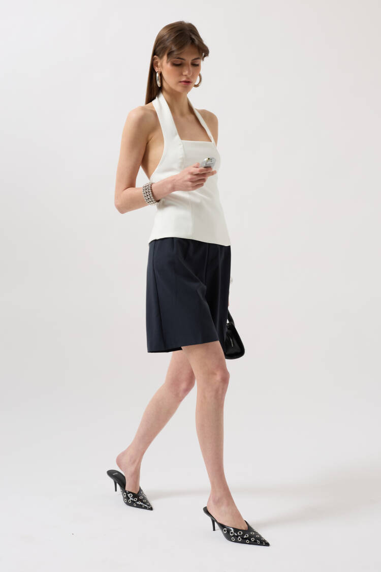 Crop Blouse With Thick Strap