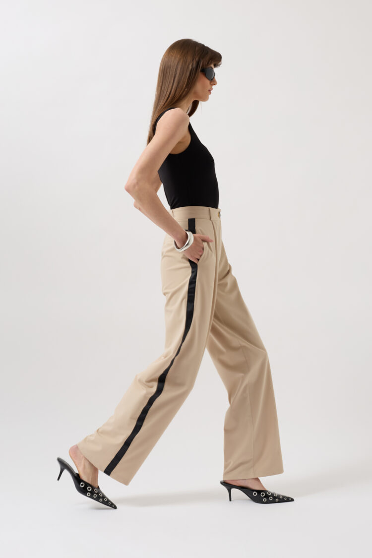 Stripe Detail Palazzo Pants