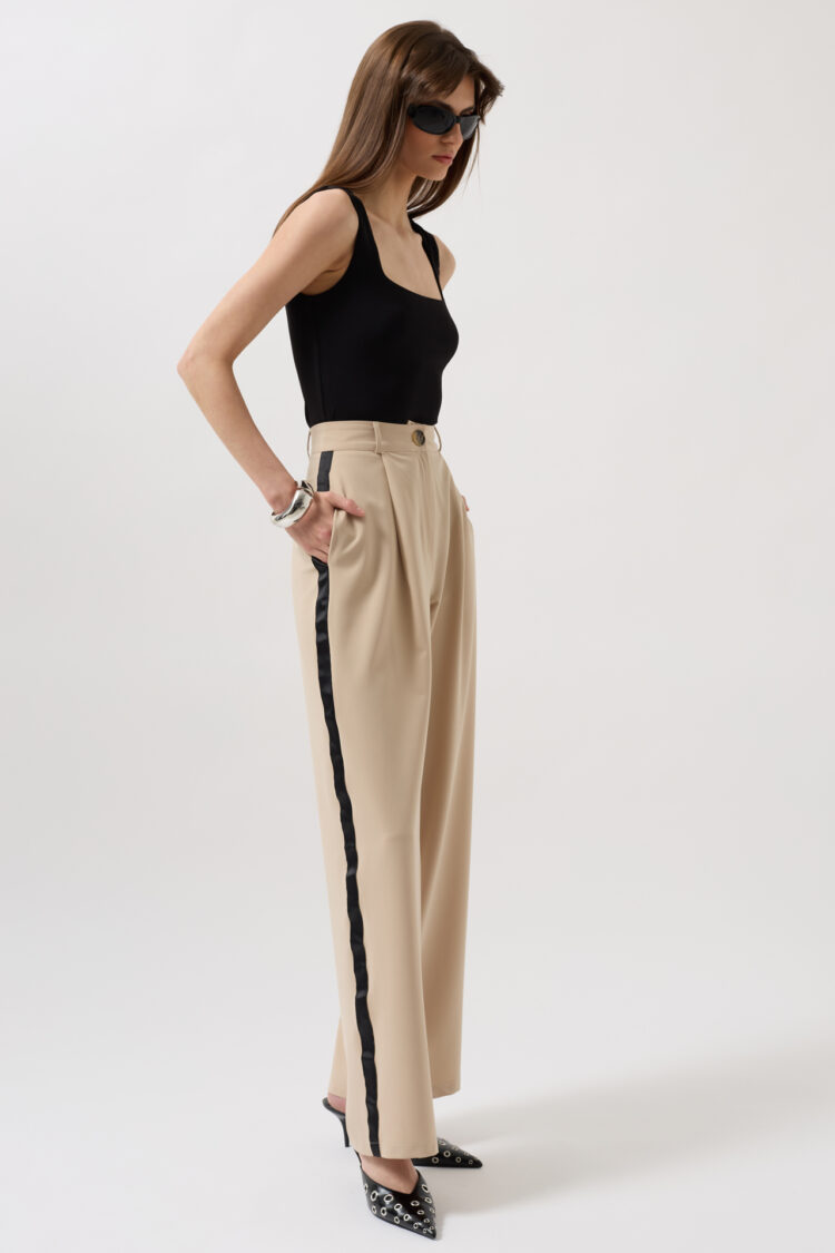 Stripe Detail Palazzo Pants