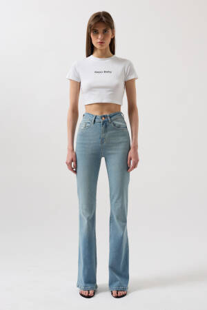 High Waist Basic Skinny Jean - Light - Black Fashion - Globality Store - Women Clothes Wholesale Turkey