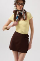 Bow Detail Mini Skirt - Black Fashion - Globality Store - Women Clothes Wholesale Turkey