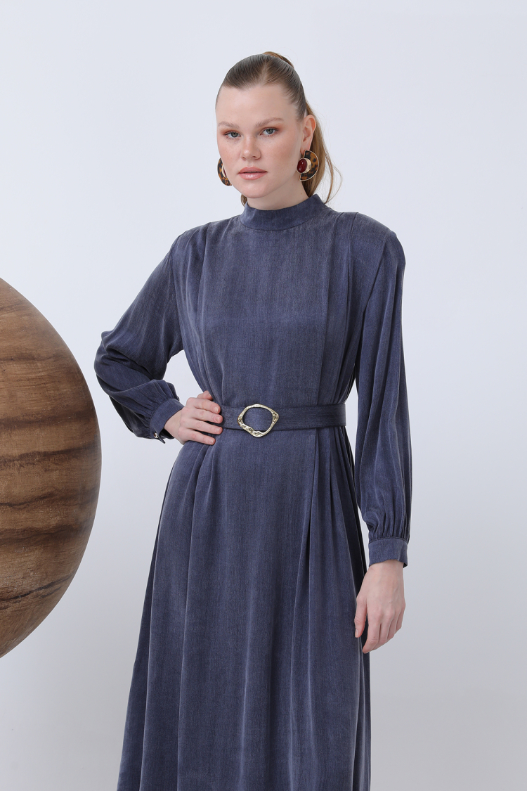 Women's Belt And Wadding Detailed Dress - Brand: Puane - Women's Clothing Wholesale - Globality Store