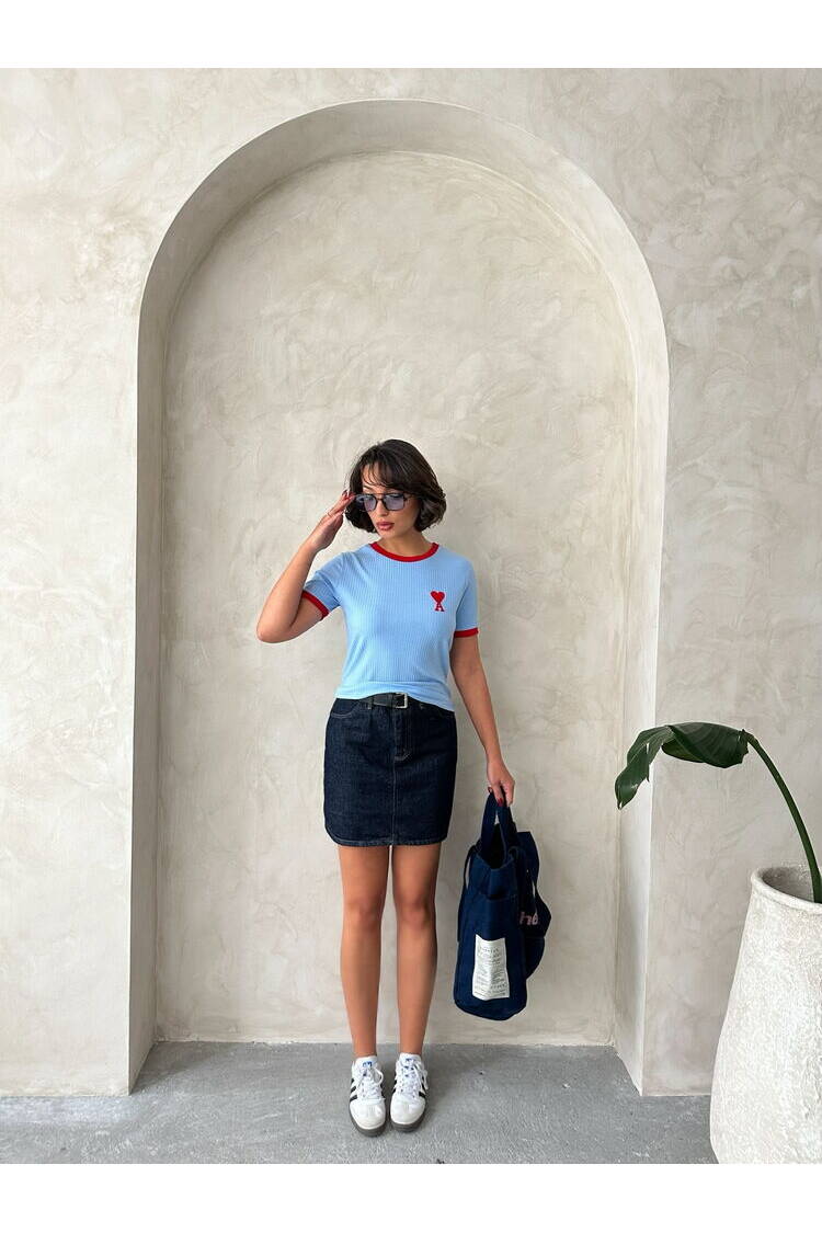 Wholesale T Shirt WithRed Embroidery