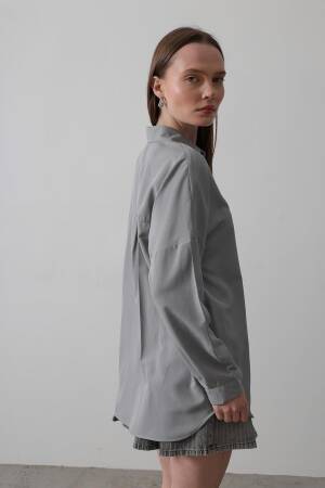 Long Sleeve Shirt - Reyon - Globality Store - Women Clothes Wholesale Turkey