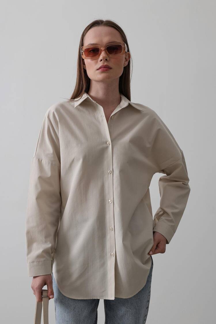 Long Sleeve Shirt - Reyon - Globality Store - Women Clothes Wholesale Turkey