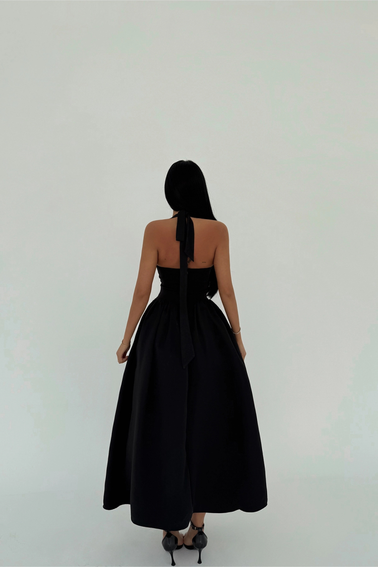 Ballerina Pearl Bow Detail Dress