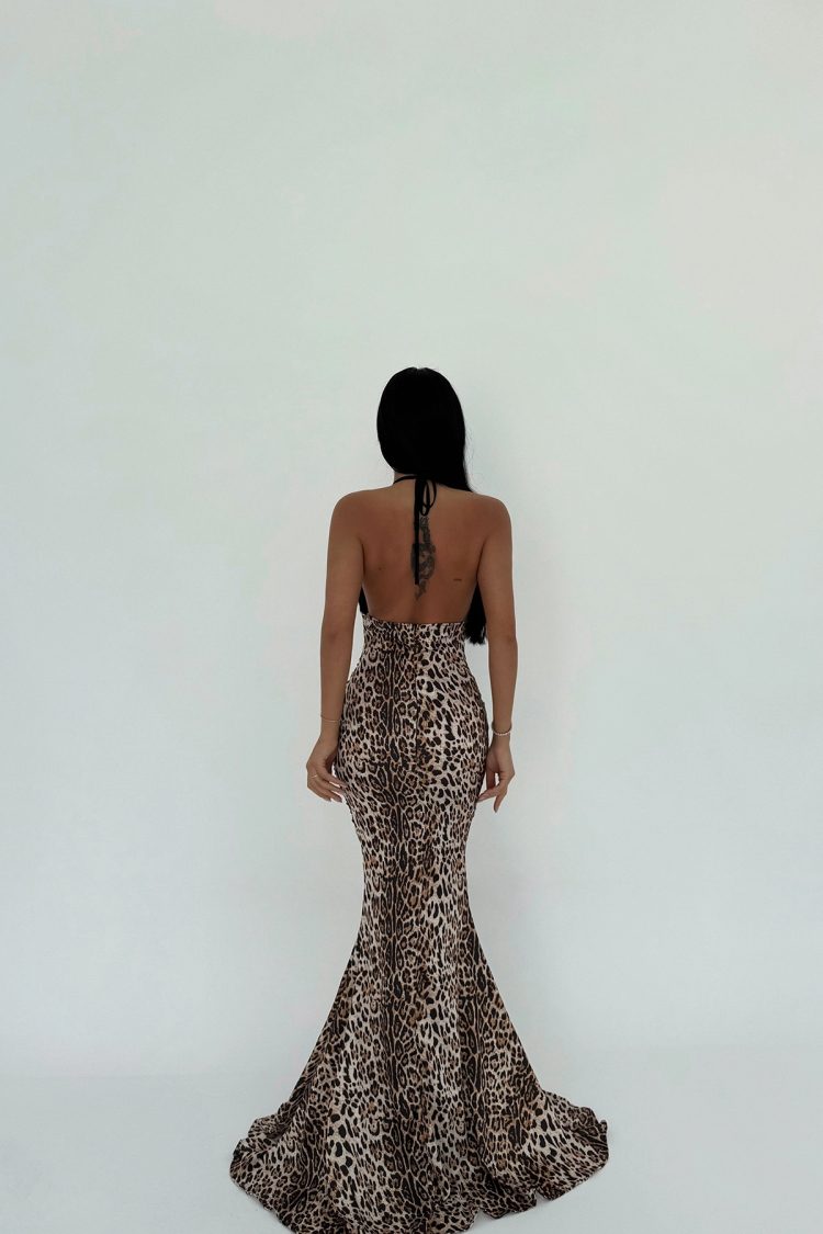 Leopard Pattern Long Dress