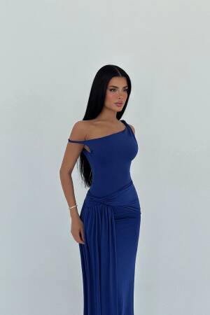 NavyRowen Dress - EYYO ATELIER - Globality Store - Women Clothes Wholesale Turkey