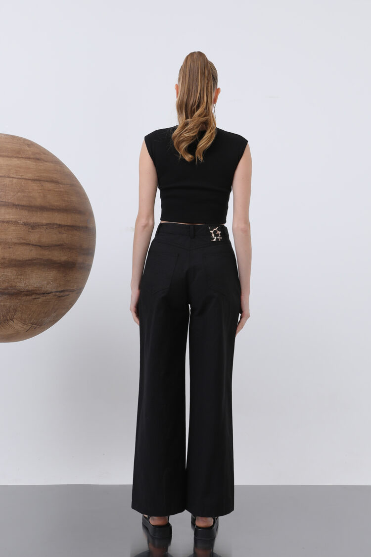 Women's Pocket Detailed Loose Pants